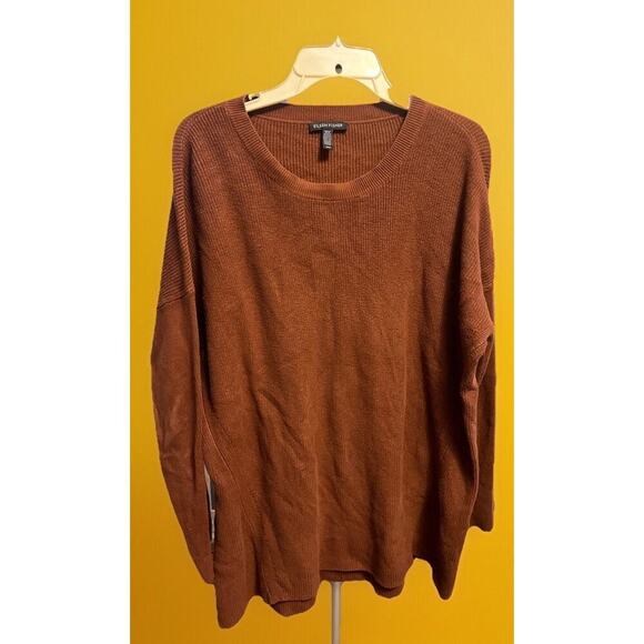 Eileen Fisher Size Medium Brown Round Neck Sweater CR3 - Picture 1 of 3